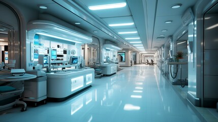 Doctors in the Hospital Corridors: Generative AI Medical Scene