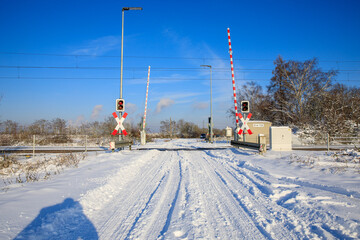 Naklejka premium Winterlandschaft mit Schnee in NRW