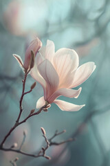 Obraz na płótnie Canvas pink magnolia blossom