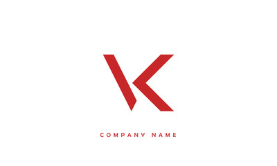 VK, KV, V, K Abstract Letters Logo Monogram