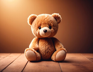 Cute teddy bear. Soft plush toy