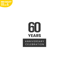Creative 60 Year Anniversary Celebration Logo Design