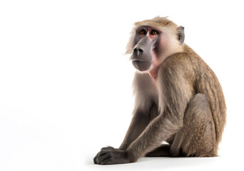 monkey isolated on white background.