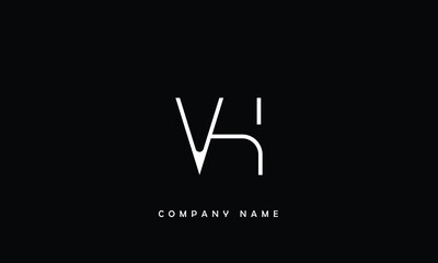 VH, HV, V, H Abstract Letters Logo Monogram