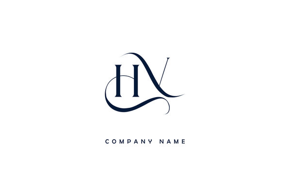 VH, HV, V, H Abstract Letters Logo Monogram