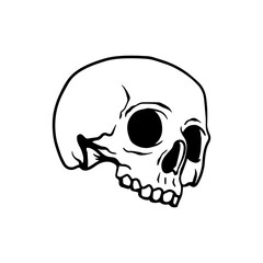 scary Skull head graphic design Pattern