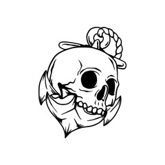 scary Skull head graphic design Pattern
