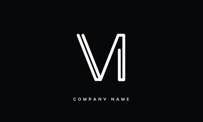 VI, IV, V, I Abstract Letters Logo Monogram