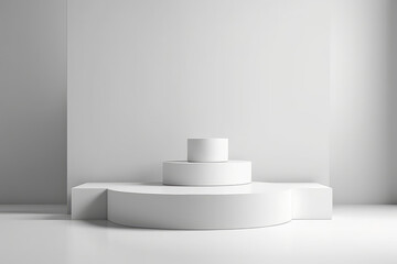 3d background products display podium scene with geometric platform. abstract geometric empty museum stages. podium scene for product display or mockup.