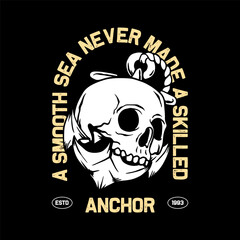 streetwear skull graphic tee vector design
