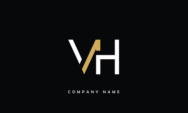 VH, HV, V, H Abstract Letters Logo Monogram