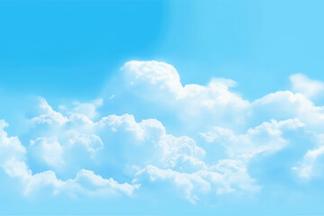 Blue sky and white clouds.Bbeauty bright cover background. - obrazy, fototapety, plakaty