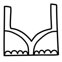 women's bra icon