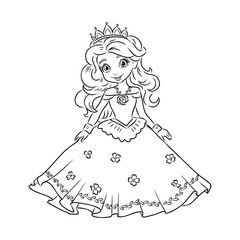 Little Princess Coloring page for kids