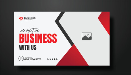 YouTube thumbnail and web banner template	