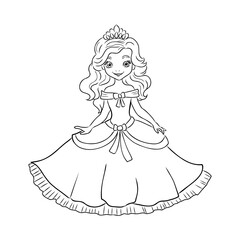 Little Princess Coloring page for kids