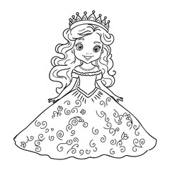 Little Princess Coloring page for kids