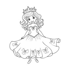 Little Princess Coloring page for kids