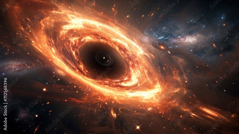 Canvas Prints beautiful spiral galaxy in the universe in high definition