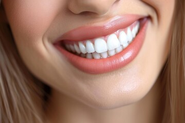 Woman with perfect smile, dental health concept