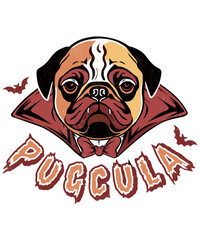 Pugcula, Pug, Funny Pug, Cute Pug, Dracula, Dog Funny, Cute Dog, Pet, Animal