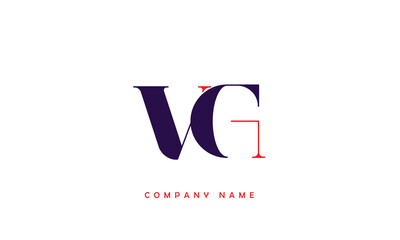 VG, GV, V, G Abstract Letters Logo Monogram