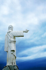 Statue of Jesus Christ in Ilheus, Bahia, Brazil, South America.