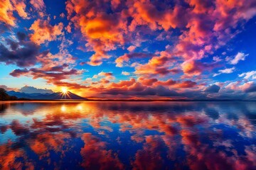Bright color clouds-