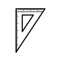 Cute line art outline cartoon school stationery and supplies vector design art for students and education