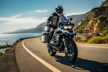 Photo of motorbike adventure in nature