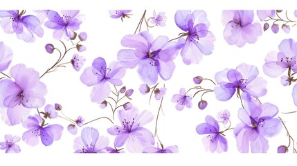 Fototapeta na wymiar a bunch of purple flowers that are on a white background with a white background and a white background with a purple flower on a white background.