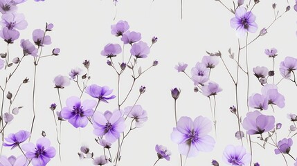  a bunch of purple flowers that are on a white background with a white back ground and a white back ground.