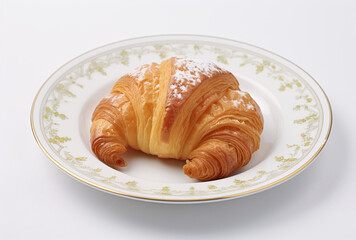 croissant on a white plate