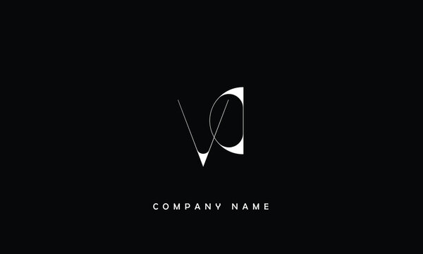 VD, DV, V, D Abstract Letters Logo Monogram