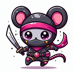 figure ninja mouse AI generative 