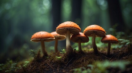Fototapeta premium mushroom in the forest
