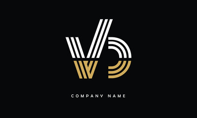 VD, DV, V, D Abstract Letters Logo Monogram
