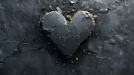 Gritty Urban Decay: A Textured Grunge Background, Love and Heart Broken concept