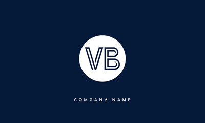 VB, BV, V, B Abstract Letters Logo Monogram