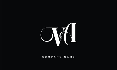 Fototapeta na wymiar VA, AV, V, A Abstract Letters Logo Monogram