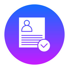 Valid User Profile Icon of Business & Economy iconset.