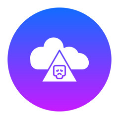 Infected Cloud Icon of Security iconset.