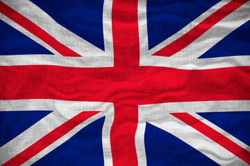 National flag of United Kingdom. Background  with flag  of United Kingdom.