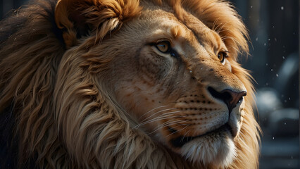 Naklejka premium portrait of a lion