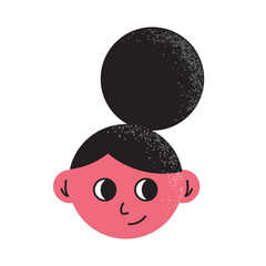 Happy people, face avatars set. Smiling excited women, head portraits. Friendly glad characters. Flat vector illustrations isolated on white background