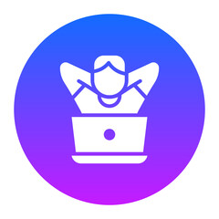 Lazy Work Icon of Work from Home iconset.