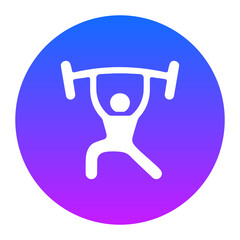 Weightlifting Icon of Olympics iconset.
