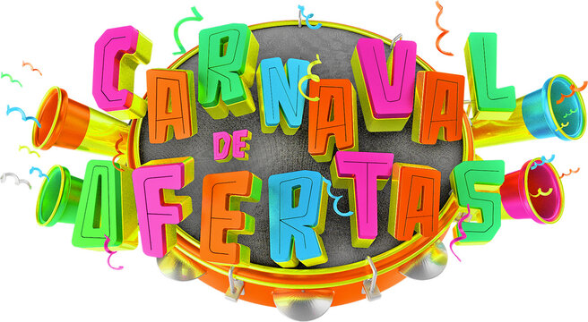 SELO 3D CARNAVAL PARA COMPOR.