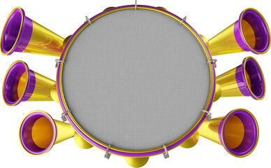 SELO 3D CARNAVAL PARA COMPOR.