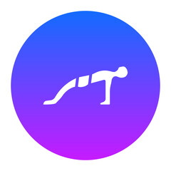 Upward Plank Pose Icon of Physical Fitness iconset.